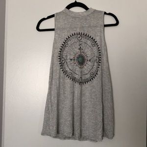 Mezzanine small light gray tank top